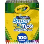 Crayola Super Tips Washable Markers 100 Colors Set