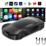 M CARKUMI Wireless Carplay Adapter Wireless Android Auto and CarPlay AI Box P...