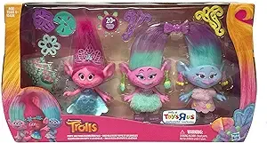 NEW Hasbro Trolls DOLL Poppy and the Twins Celebration Pack Exclusive Toys R Us