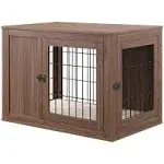 Unipaws Dog Crate End Table with Cushion