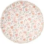 Activity Mat, Infant and Baby Quilted Playmat for Boys and Girls, Pink Floral...