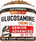 StrellaLab Max Strength Glucosamine Chews for Dogs ( Senior Advanced)