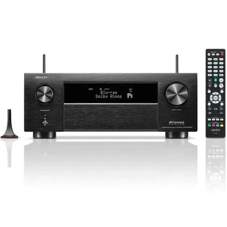 Denon AVR-X4800H 9.4-Ch Receiver - 8K UHD Home Theater AVR (125W X 9) Built-in Bluetooth, Wi-Fi & HEOS Multi-Room Streaming, Dolby Atmos, DTS:X Pro, IMAX Enhanced & Auro 3D