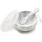 Bumkins Silicone First Feeding Baby Bowl Set - Marble