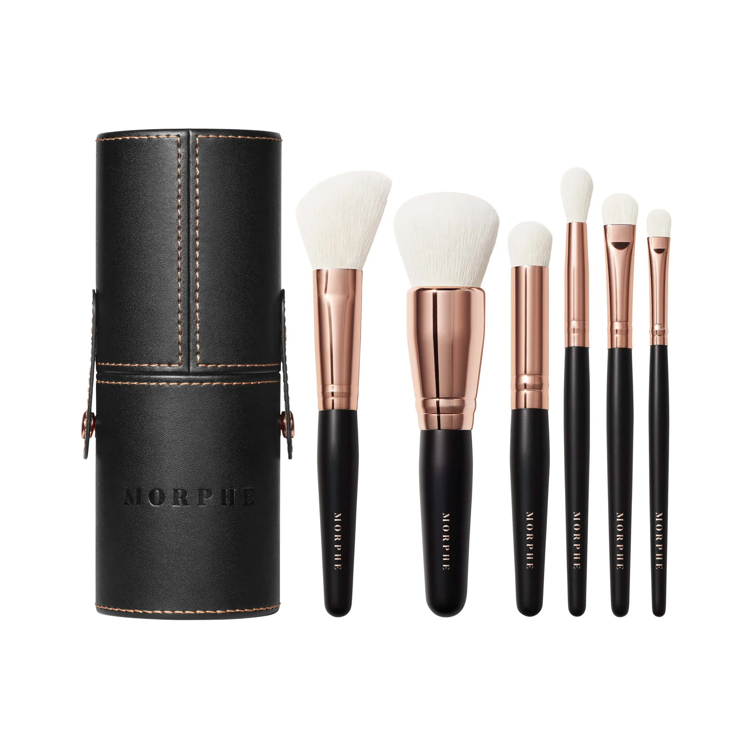 Morphe Rose Away 6-Piece Travel Brush Set