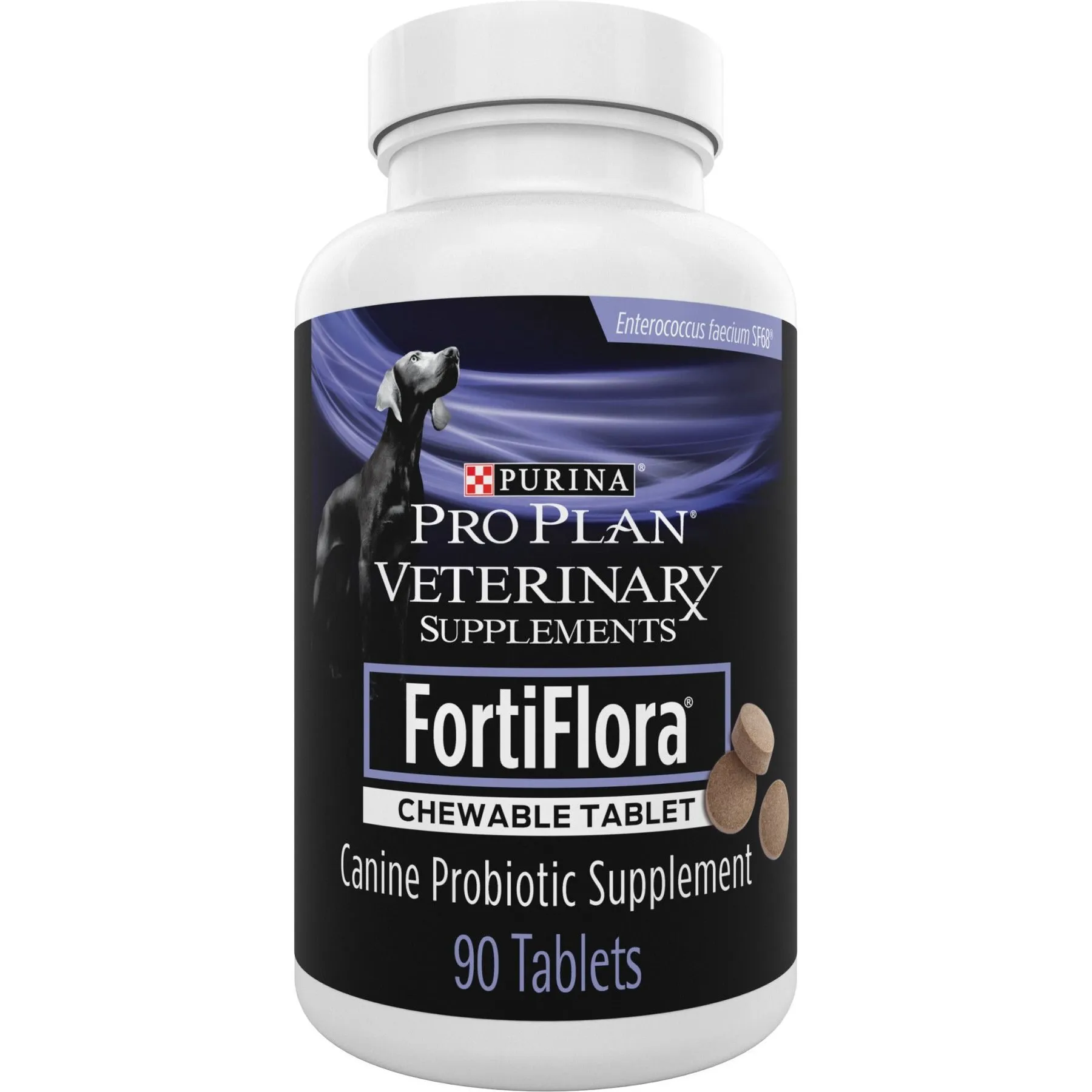 Purina Pro Plan Veterinary Supplements Dog FortiFlora 90 Chewable Tablets