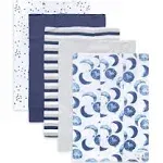 Watercolor Daylily Organic Baby Burp Cloth 5 Pack