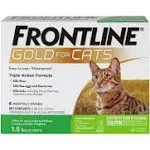 Frontline Gold for Cats 1.5 lbs or more, 6 Monthly Doses