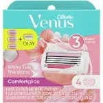 Gillette Venus ComfortGlide White Tea Razor Handle +2 Refills &amp; (2) 4PK Refill