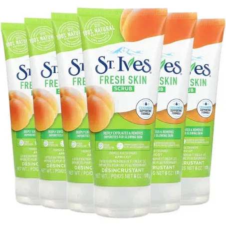 St. Ives  Apricot Fresh Skin Face Scrub - 6 Oz - 6 Pack