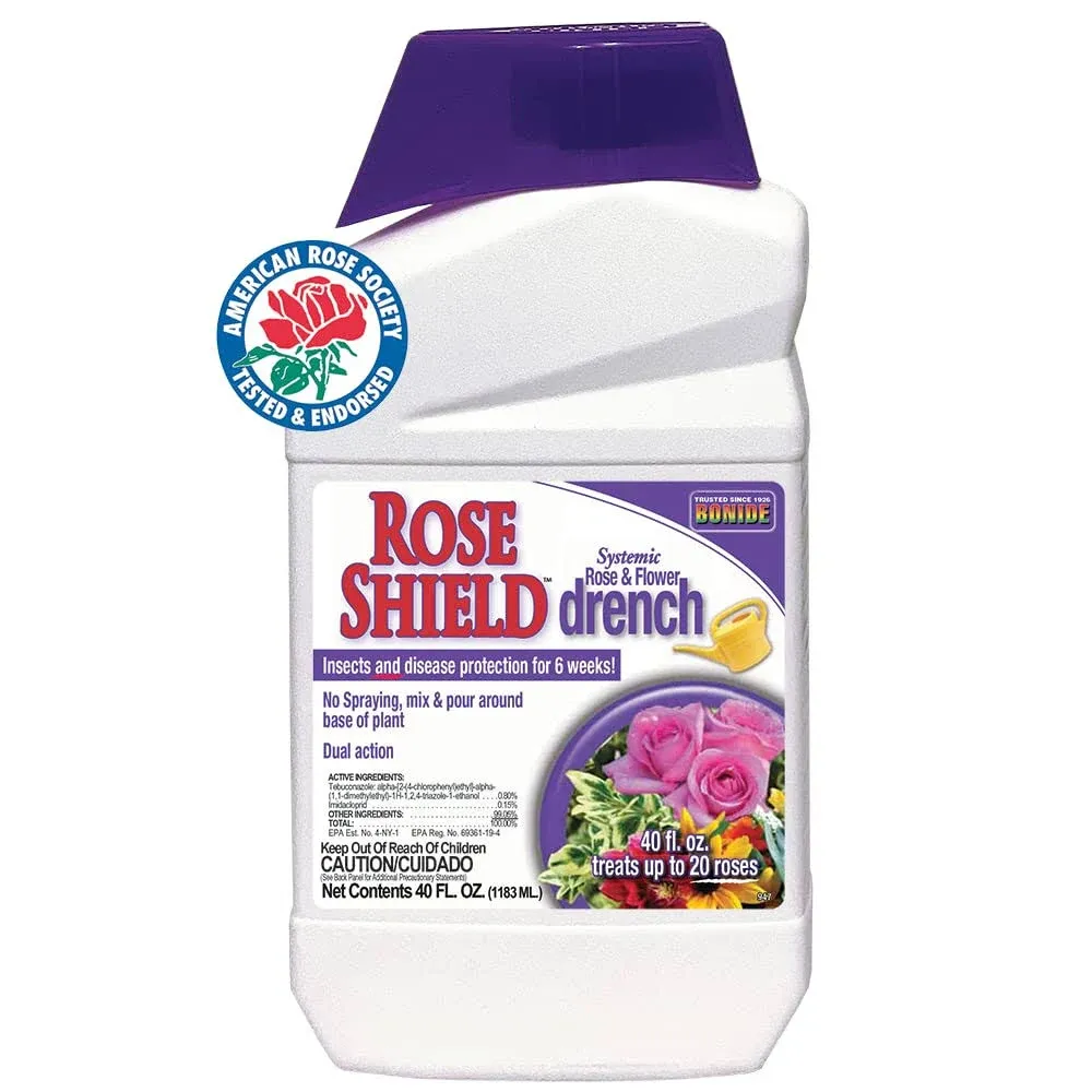 Bonide Rose Shield Systemic Insecticide and Disease Drench Liquid 40 oz