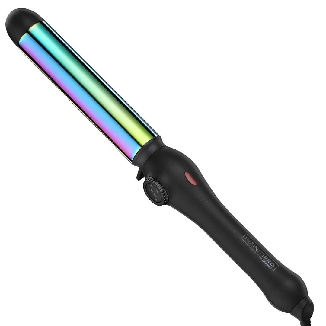 Infinitipro by Conair Rainbow Titanium Curling Wand 1.25'', Rainbow Finish