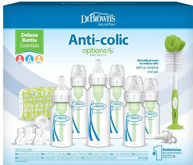 Dr. Brown’s Natural Flow® Anti-Colic Options+™ Deluxe Bottle Essentials Gift Set