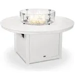 POLYWOOD® Recycled Plastic Round Outdoor Patio Fire Pit Table