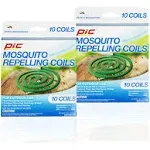 Pic Mosquito Repelling Coils, 10 Count Box, 2 Pack - 20 Repellant Coils Total