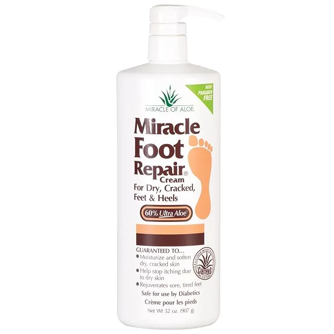 Miracle Of Aloe Miracle Foot Repair Cream - 32 oz bottle