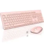 Wireless Keyboard and Mouse Silent Set 2.4GHz Ultra-Slim USB Keyboard and Mou...