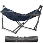 Tranquillo Uniki Adjustable Hammock Stand Collapsible, Camping Hammock and Stand 550 lbs Capacity Double Hammock Stand, Foldable Sturdy Noiseless