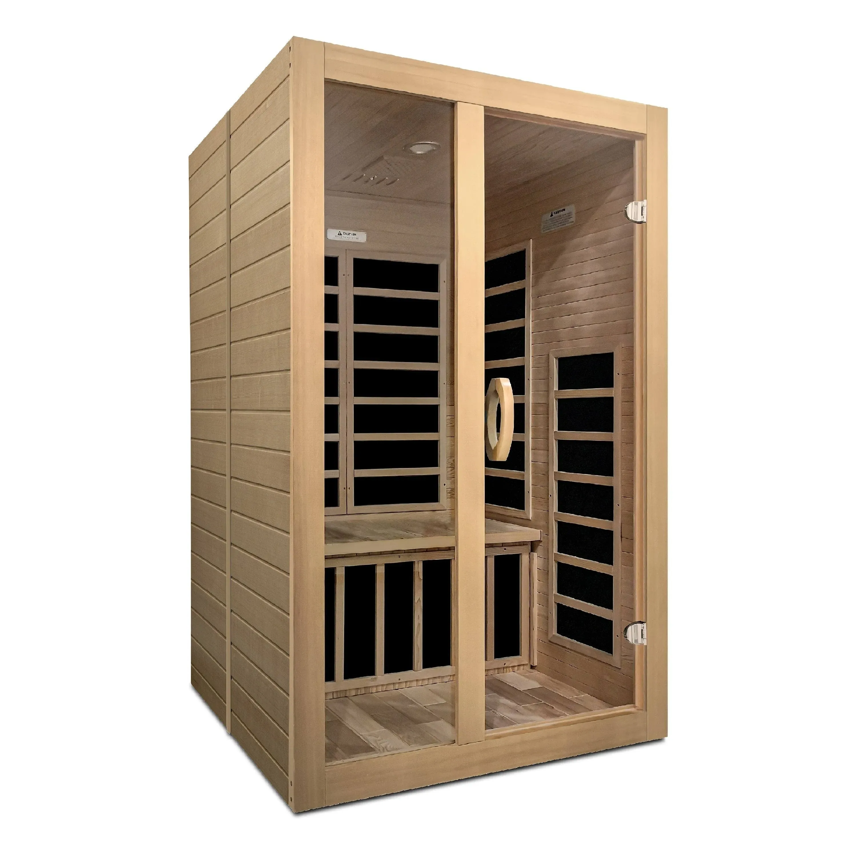 Dynamic Santiago 2-Person Full Spectrum Near Zero EMF Far Infrared Sauna (Canadian Hemlock)