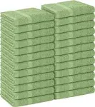 Utopia Towels Sage Green Salon Towels, Pack of 24 (Not Bleach Proof, 16 x 27 inches) Highly Absorbent Towels for Hand, Gym, Beauty, Hair, Spa, and