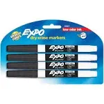 Expo Markers, Dry Erase, Fine Tip, Low Odor Ink