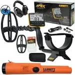 Garrett ACE APEX Detector with6 x 11 DD Viper Search Coil, Z-Lynk Headphone Package &amp; Pro-Pointer AT Z-Lynk