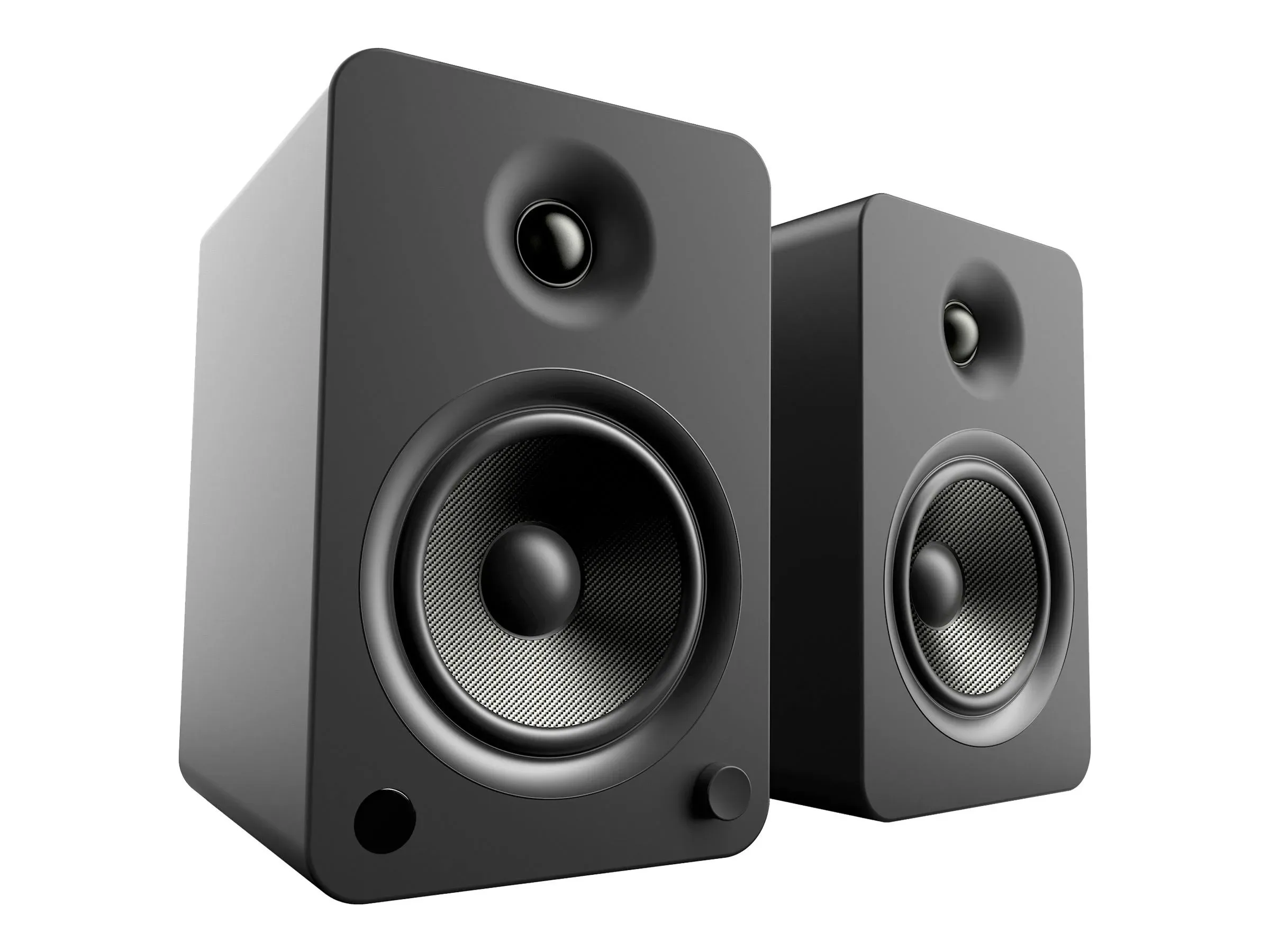 Kanto YU6 Powered Bookshelf Speakers (Matte Black)