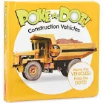 Melissa & Doug Children's Book Poke-a-Dot Construction Vehicles