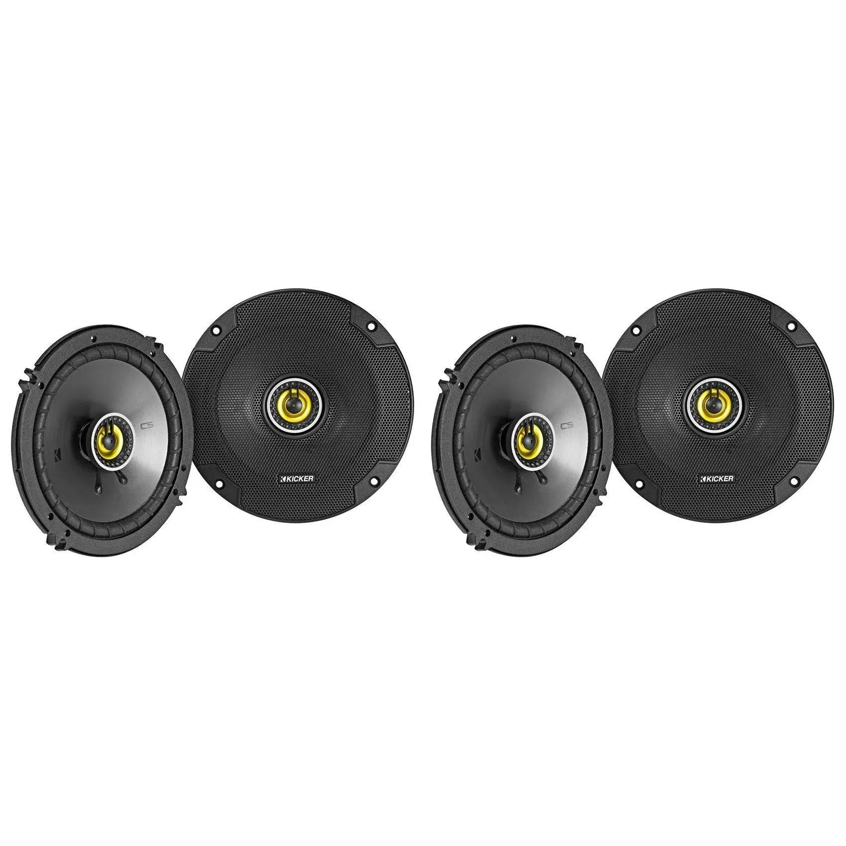 (4) KICKER 46CSC654 CSC65 6.5&#034; 6-1/2&#034; 300w 4-Ohm Car Audio Coaxial Speakers