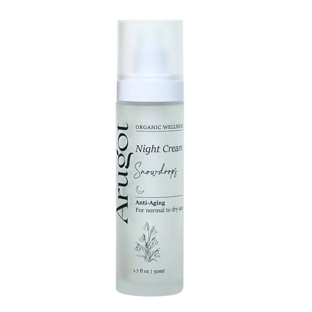 Arugot Snowdrops Organic Antiaging Night Cream, Made in Israel | Firms Skin ...