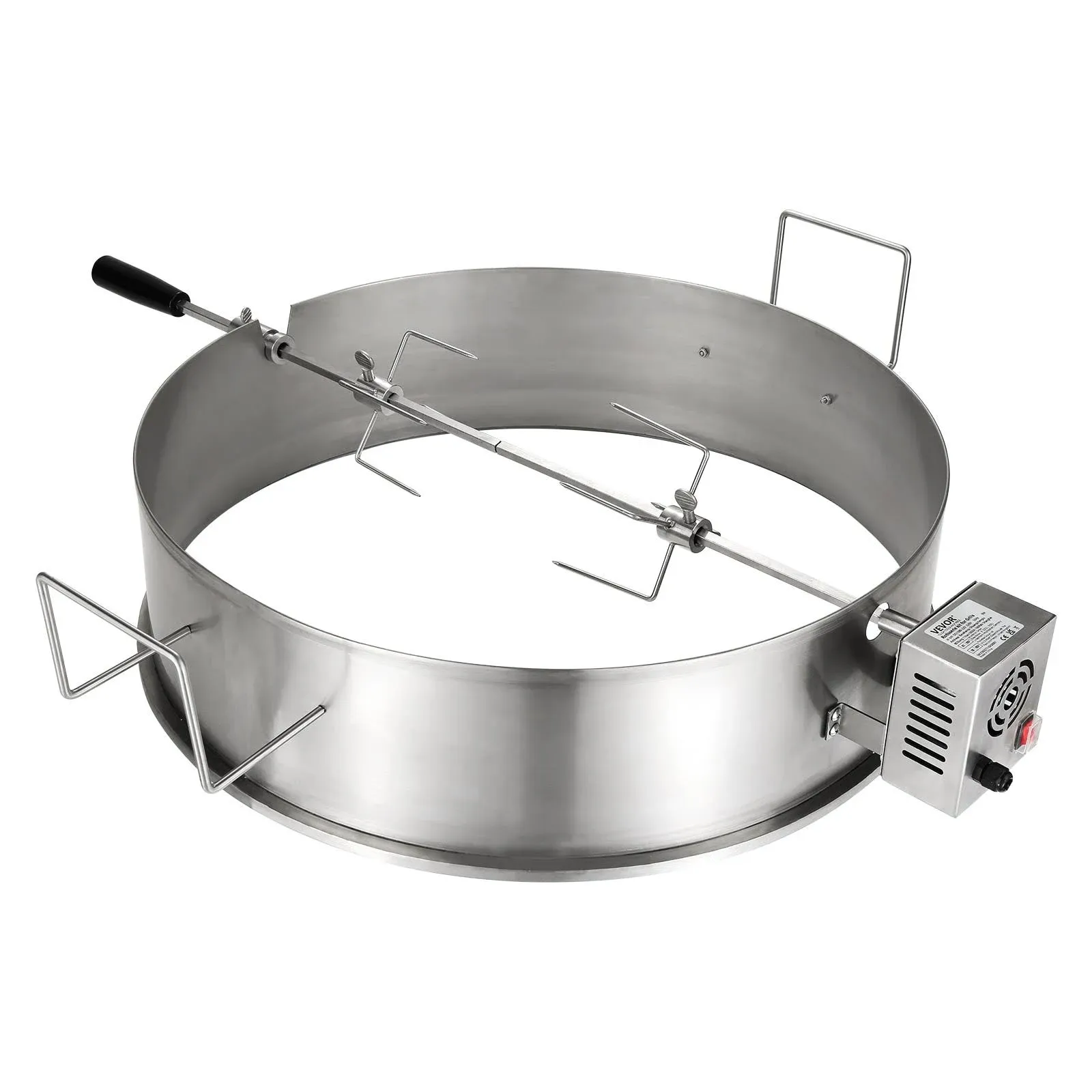 VEVOR BBQ Rotisserie Ring Kit for 22" Kettle Charcoal Grills Stainless Steel  | eBay