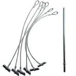 The Chisel Earth Anchor Kit: 5 inch Medium - 6 Anchors and Drive Rod