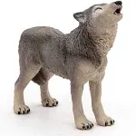 Papo -Hand-Painted - Figurine -Wild Animal Kingdom - Howling Wolf -50171 -Collectible - for Children - Suitable for Boys and Girls- from 3 Years Old