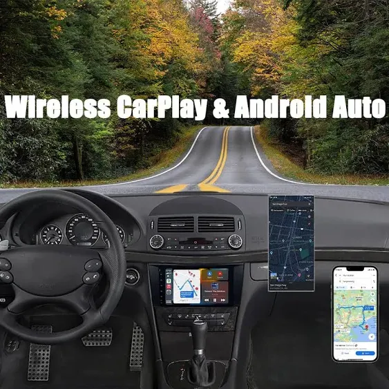 Android 12 Car Stereo CarPlay GPS for Mercedes-Benz E-Class W211 CLS W219 G-C...