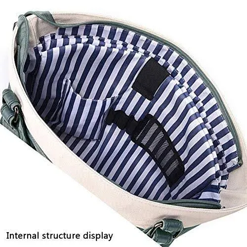 Women's Work Bag with Laptop Compartment Zipper Pockets Teacher Totes Purse