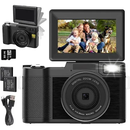 4K Digital Camera for Photography Autofocus, 48MP Vlogging Camera with SD Card  | eBay