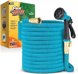 Flexi Hose Expandable Garden Hose 3/4 Solid Brass Fittings