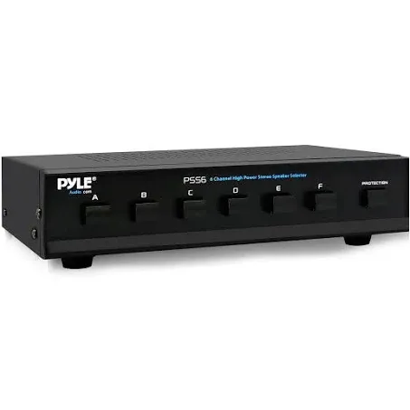 Pyle High Power 6 Stereo Speaker Selector PSS6