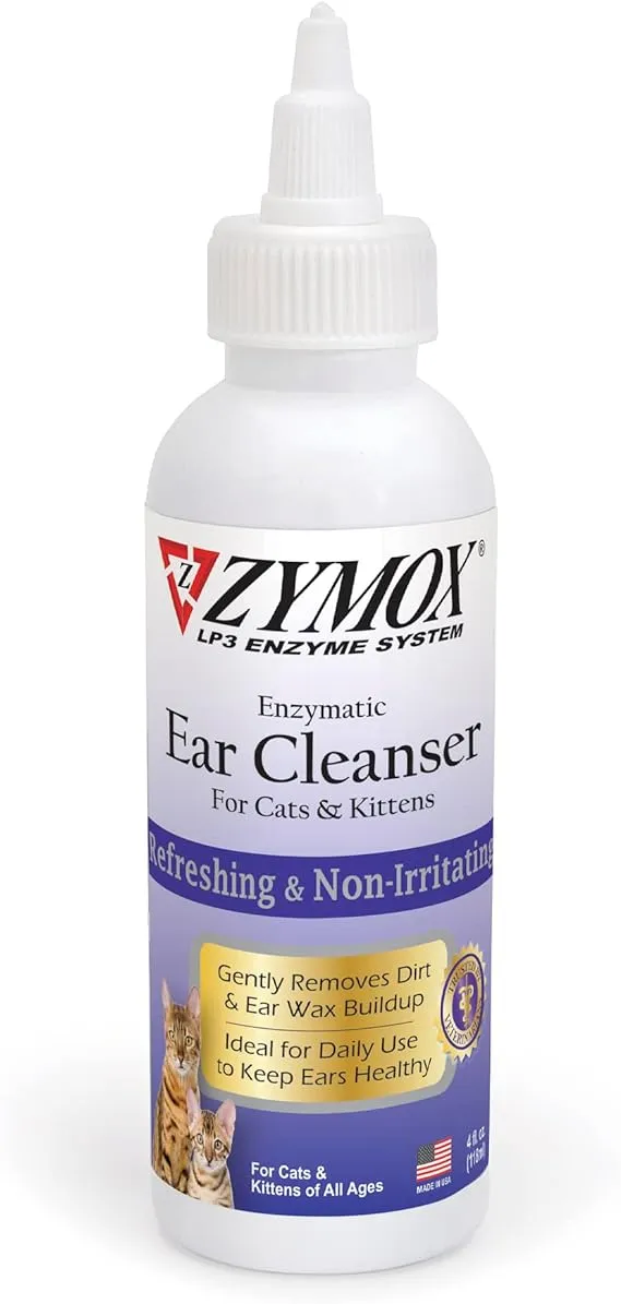 Zymox 4 oz Enzymatic Ear Cleanser for Cats & Kittens