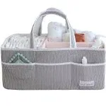 Lily Miles Baby Diaper Caddy - Organizer Tote Bag for Baby Girl Essentials - Baby Shower Basket - Nursery Must Haves - Registry Favorites - Newborn