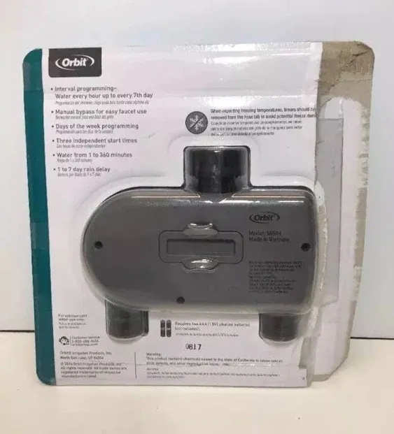 Orbit 2-Outlet Hose Faucet Timer