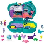 Compact Playset, Otter Aquarium with 2 Micro Dolls &amp; Accessories, Travel Toys...