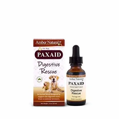 AMBER NATURALZ - PAXAID - Digestive Rescue - for Dogz - 1 Ounce