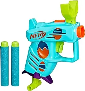 Nerf Elite 2.0 Easter Egg Hunt Blaster, 2 Nerf Elite Darts, Pull to Prime, Spring Toy Foam Blaster for 8 Year Old Boys & Girls