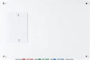 Audio-Visual Direct Magnetic White Glass Dry-Erase Board Set