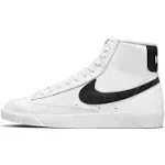 Nike Blazer Mid 77 Trainers Womens - White/Black - Size: 3