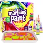 Dan&Darci Marbling Paint Art Kit for Kids Arts and Crafts for Girls & Boys Ages 6-12 Craft Kits Art Set Best Tween Paint