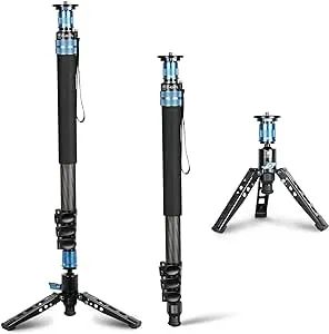 Sirui P-424FL Carbon Fibre Monopod with Stand