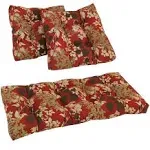 Tufted Indoor/Outdoor Settee Cushion Set (Set of 3)