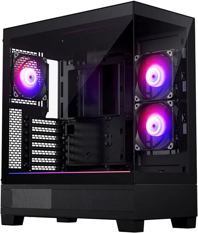 Phanteks XT View ATX Case Tempered Glass Windows - Black